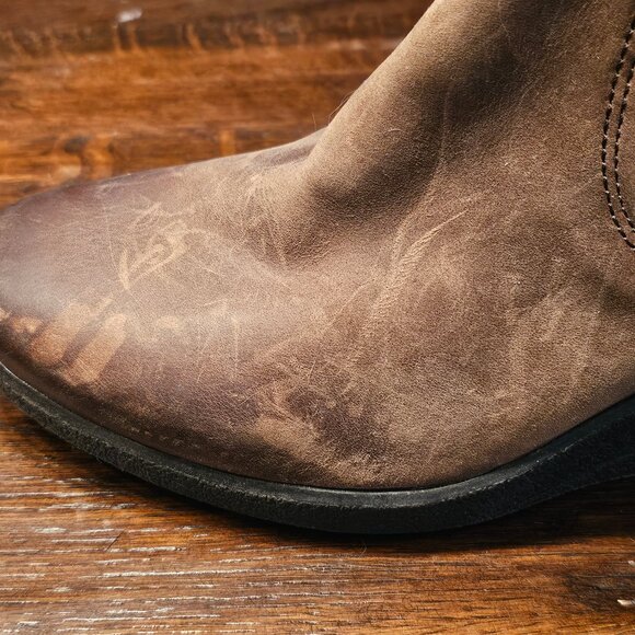 UGG Brown Wedge Booties Size 9 - Picture 2 of 6